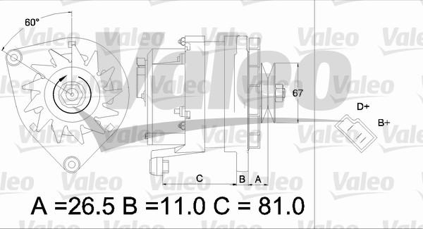 Valeo 436145 - Генератор unicars.by