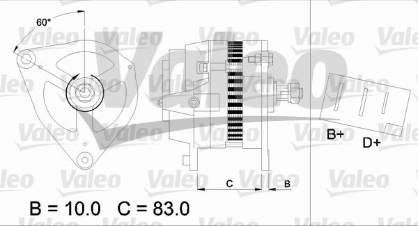 Valeo 436140 - Генератор unicars.by