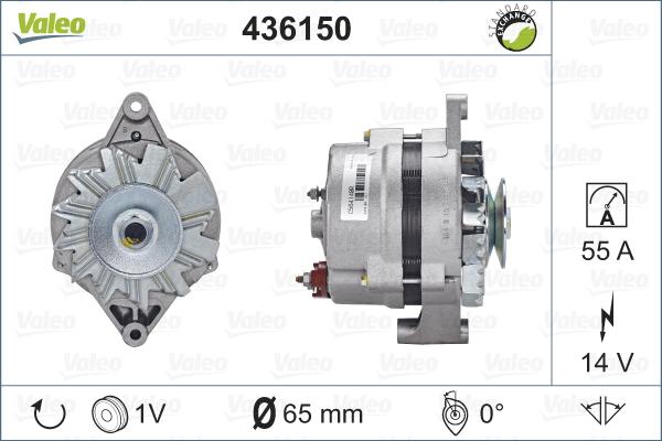 Valeo 436150 - Генератор unicars.by