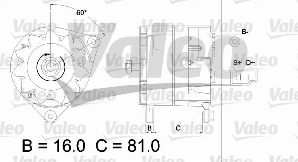 Valeo 436166 - Генератор unicars.by