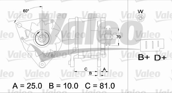 Valeo 436180 - Генератор unicars.by