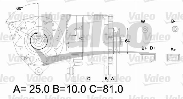 Valeo 436179 - Генератор unicars.by