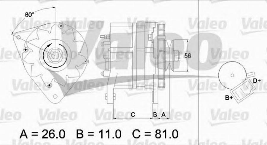 Valeo 436171 - Генератор unicars.by