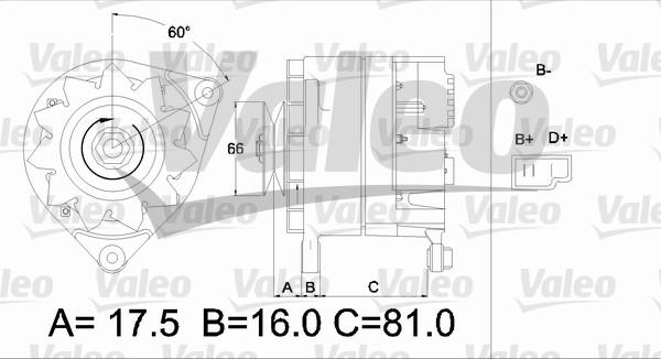 Valeo 436173 - Генератор unicars.by