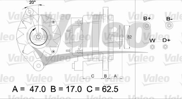 Valeo 436394 - Генератор unicars.by