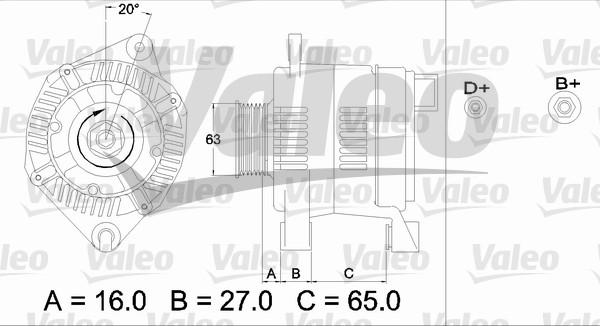 Valeo 436397 - Генератор unicars.by