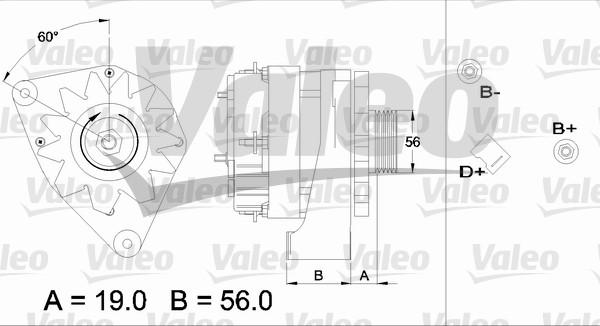 Valeo 436343 - Генератор unicars.by