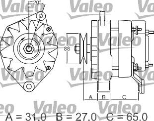 Valeo 436350 - Генератор unicars.by