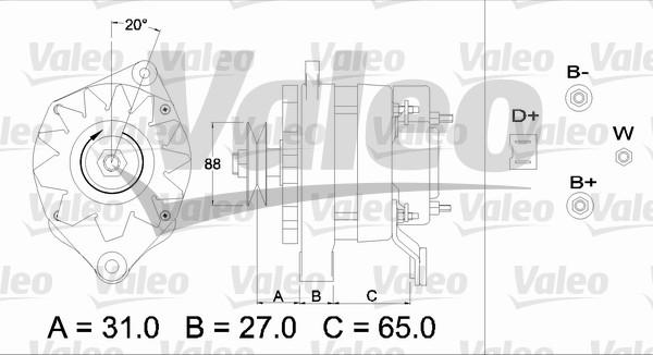 Valeo 436360 - Генератор unicars.by