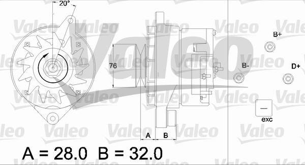 Valeo 436305 - Генератор unicars.by