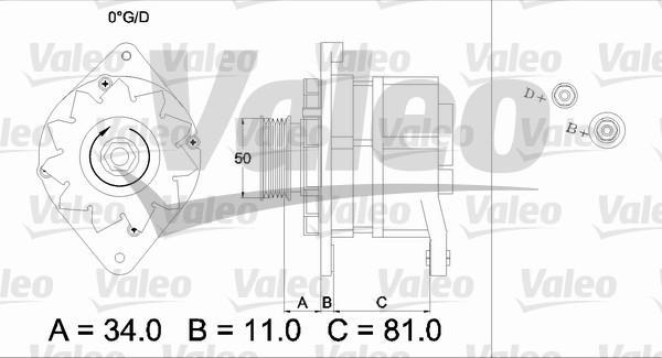 Valeo 436301 - Генератор unicars.by