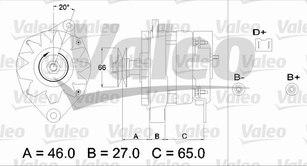 Valeo 436308 - Генератор unicars.by