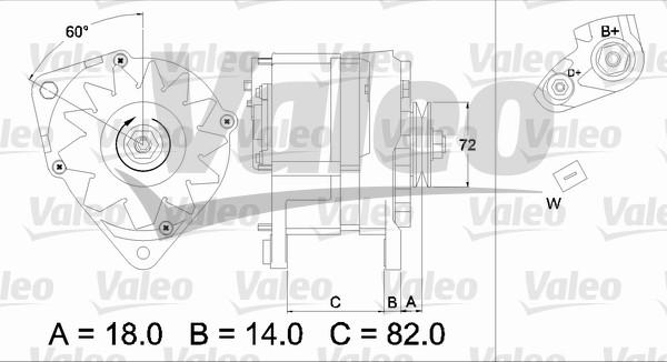 Valeo 436303 - Генератор unicars.by