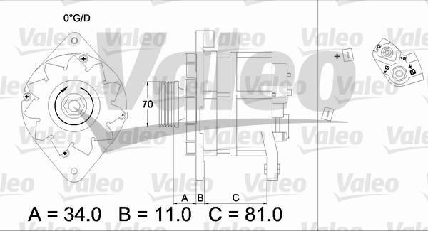 Valeo 436302 - Генератор unicars.by