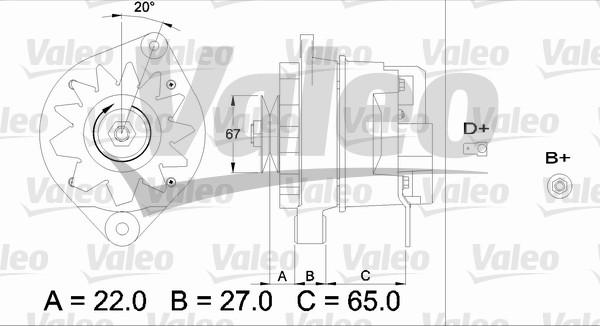 Valeo 436316 - Генератор unicars.by