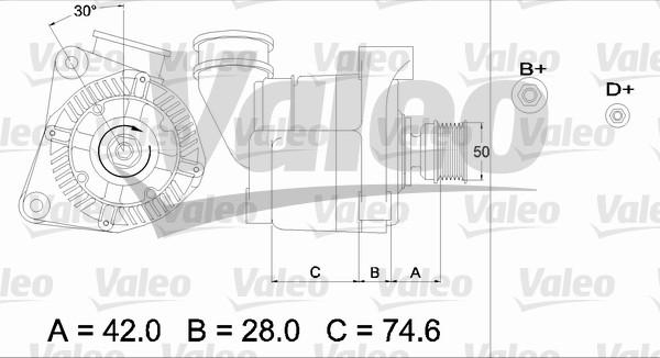 Valeo 436385 - Генератор unicars.by