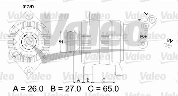 Valeo 436383 - Генератор unicars.by