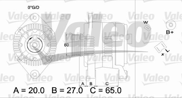 Valeo 436382 - Генератор unicars.by