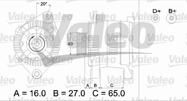 Valeo 436336 - Генератор unicars.by