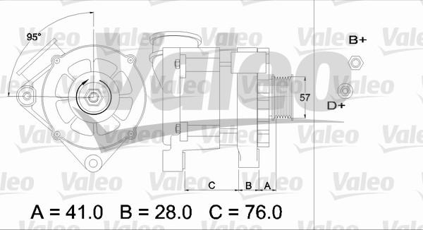 Valeo 436333 - Генератор unicars.by