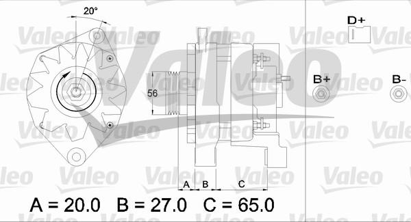 Valeo 436322 - Генератор unicars.by