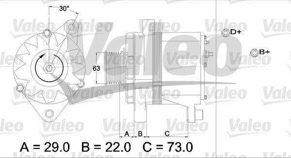 Valeo 436244 - Генератор unicars.by