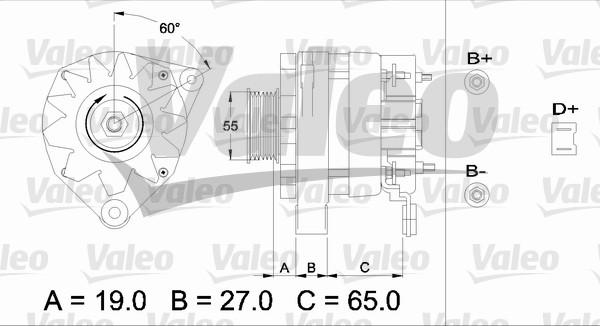 Valeo 436253 - Генератор unicars.by