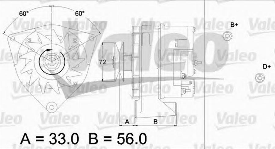 Valeo 436 266 - Генератор unicars.by