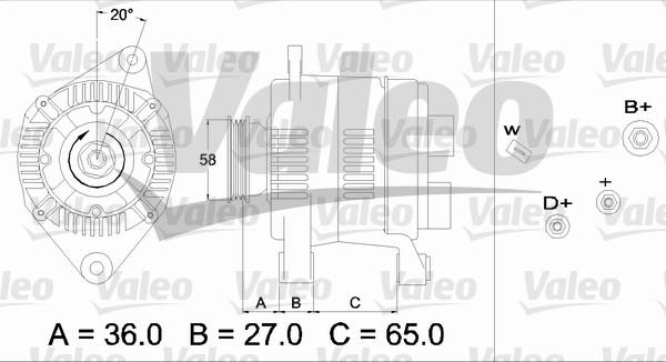 Valeo 436284 - Генератор unicars.by