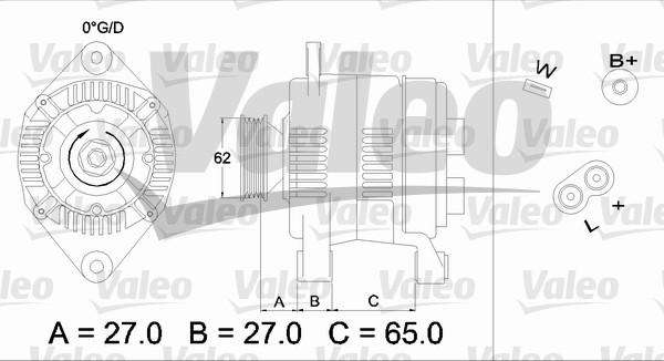 Valeo 436280 - Генератор unicars.by