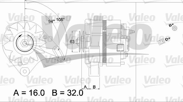 Valeo 436230 - Генератор unicars.by