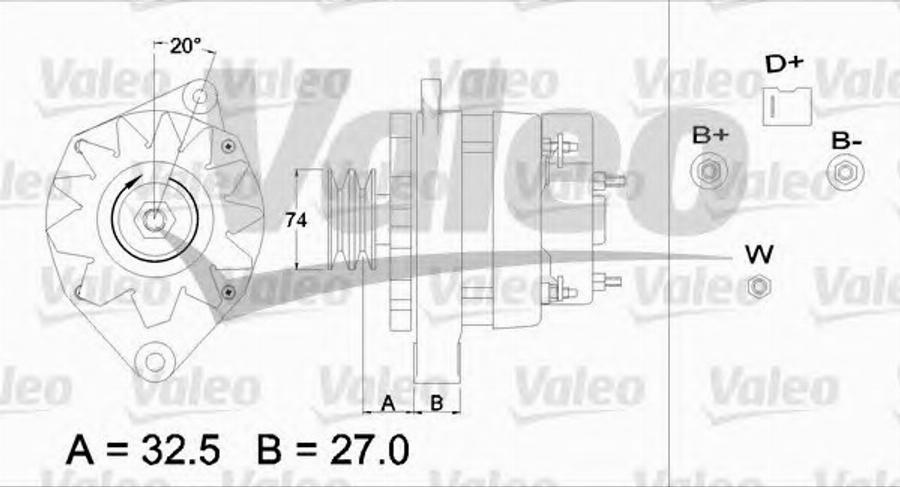 Valeo 436709 - Генератор unicars.by