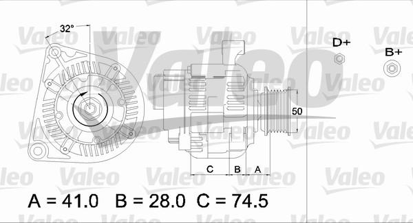 Valeo 436700 - Генератор unicars.by