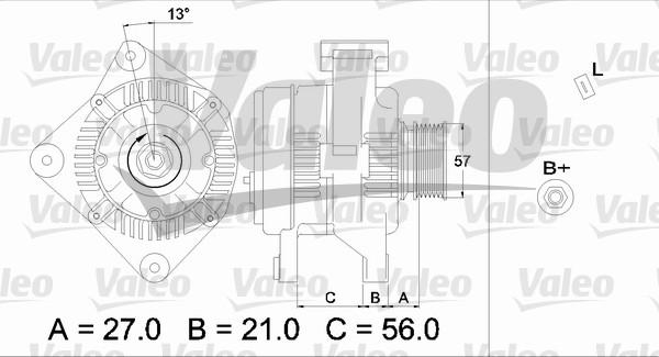 Valeo 436702 - Генератор unicars.by