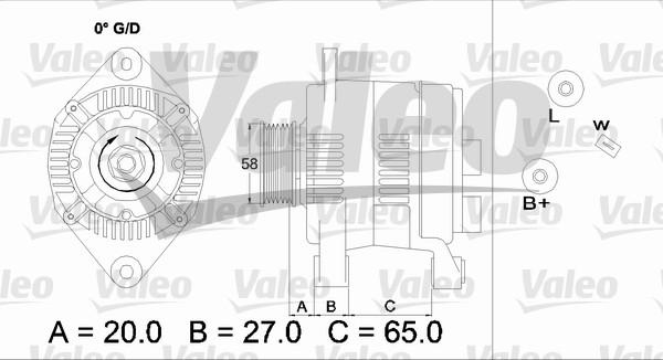 Valeo 436738 - Генератор unicars.by