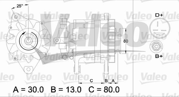 Valeo 436724 - Генератор unicars.by