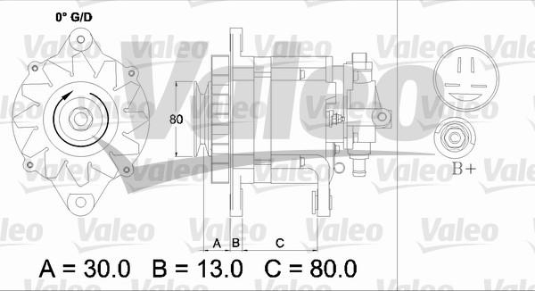 Valeo 436725 - Генератор unicars.by