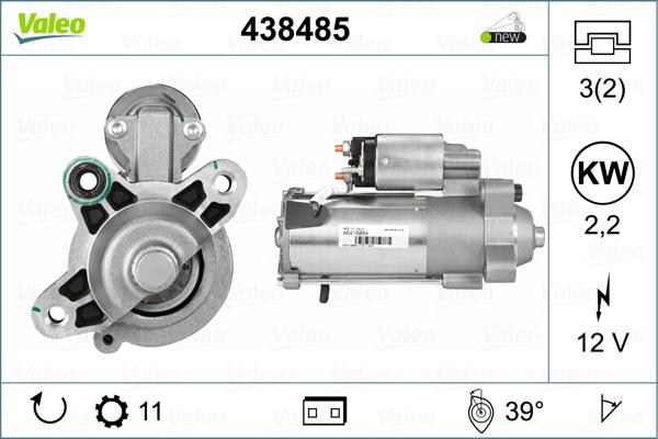 Valeo 438485 - Стартер unicars.by