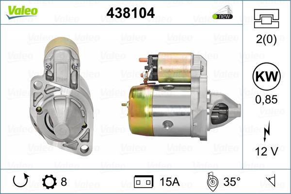 Valeo 438104 - Стартер unicars.by