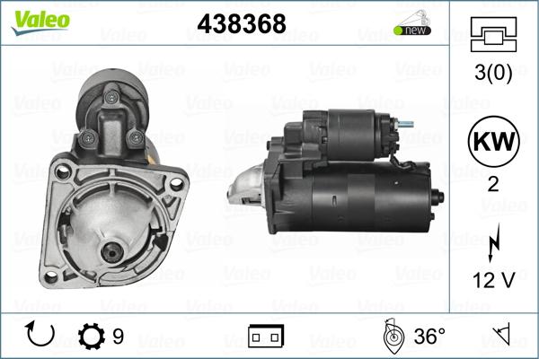 Valeo 438368 - Стартер unicars.by