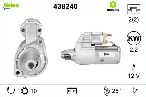 Valeo 438240 - Стартер unicars.by