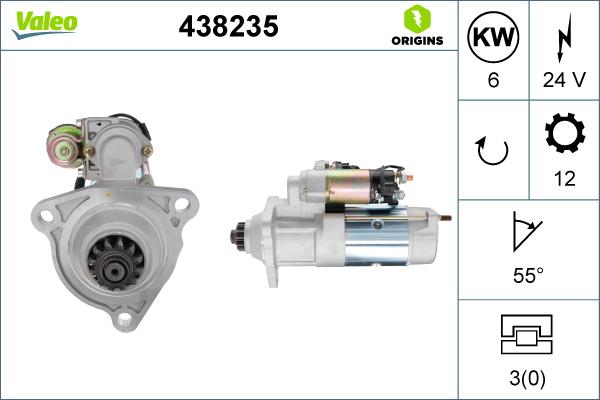 Valeo 438 235 - Стартер unicars.by