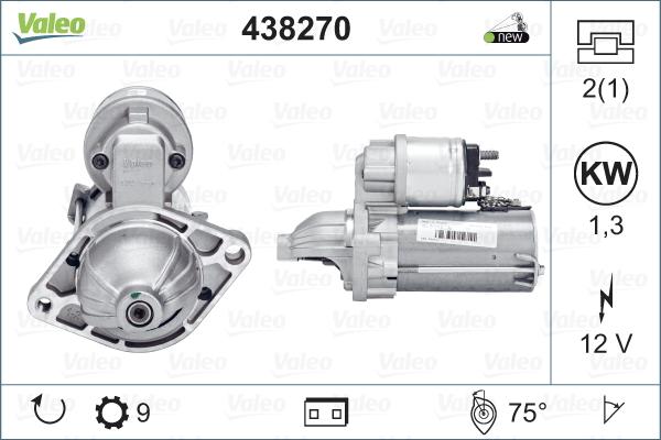 Valeo 438270 - Стартер unicars.by