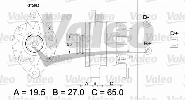 Valeo 433444 - Генератор unicars.by