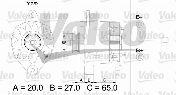 Valeo 433445 - Генератор unicars.by