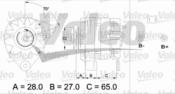 Valeo 433446 - Генератор unicars.by