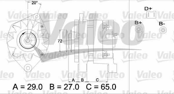 Valeo 433464 - Генератор unicars.by