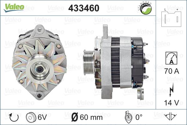 Valeo 433460 - Генератор unicars.by