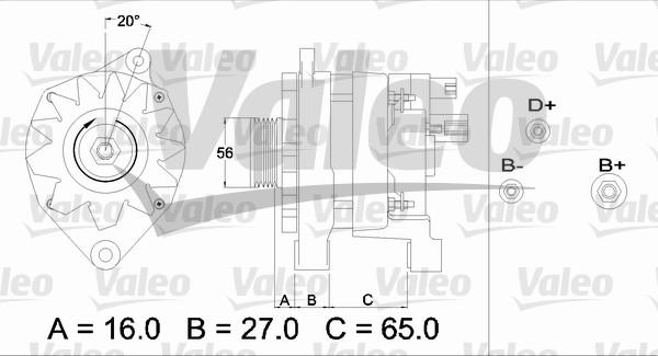 Valeo 433468 - Генератор unicars.by