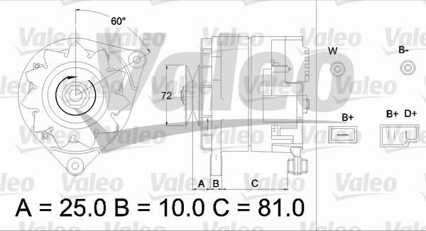 Valeo 433486 - Генератор unicars.by